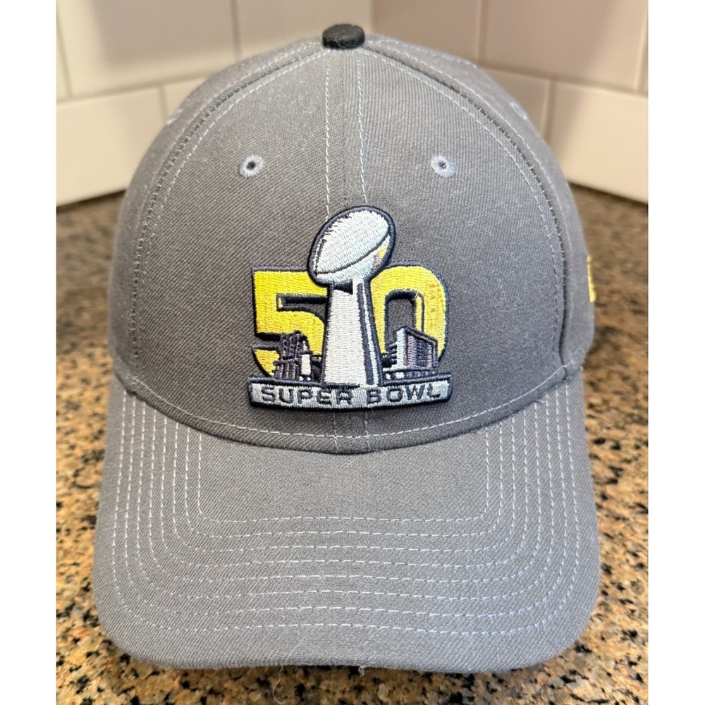 Super Bowl 50 New Era 9Forty Adjustable Gray Hat Cap San Francisco One Size